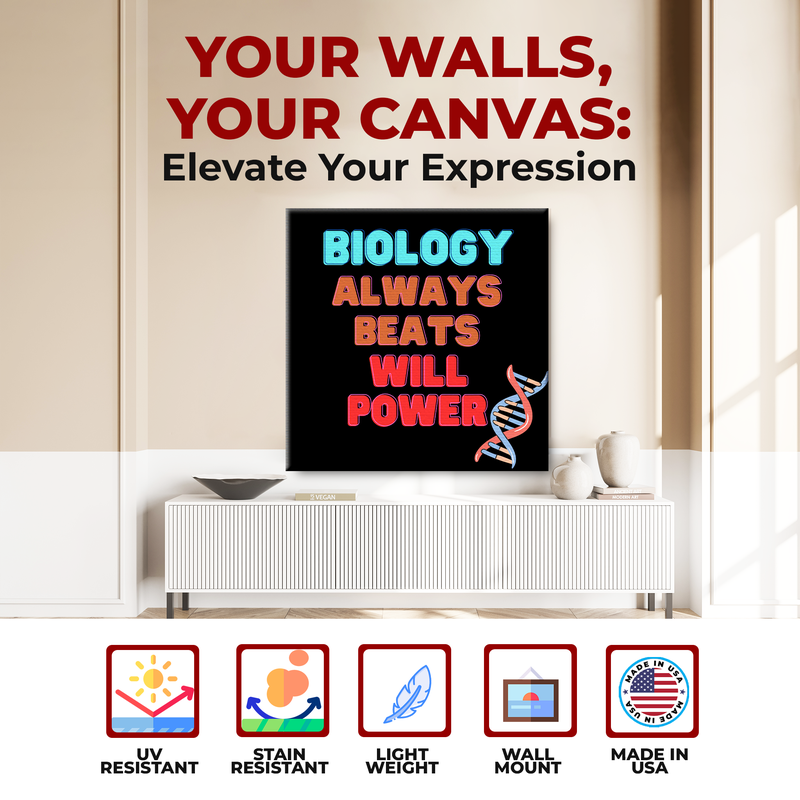BIOLOGY QUOTES WALL CANVAS DECOR