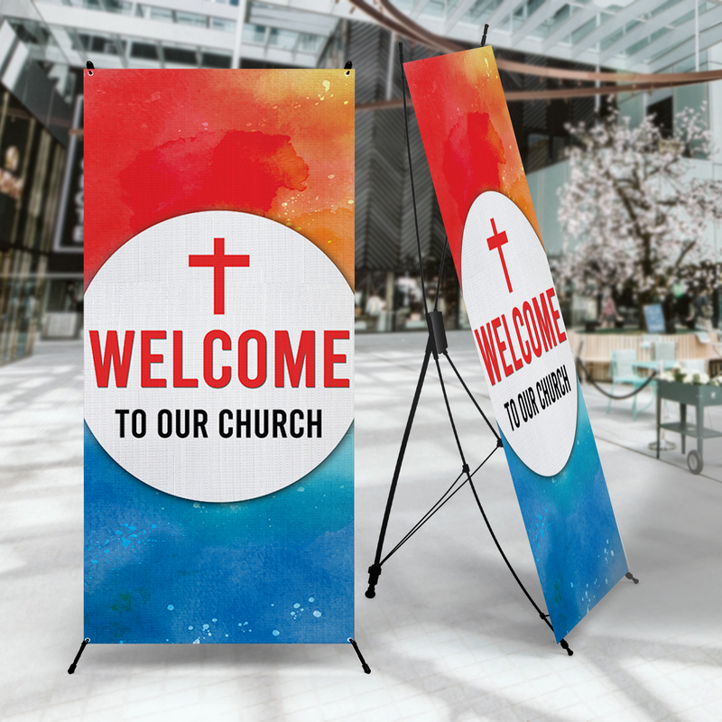 WELCOME TO OUR CHURCH X-BANNER