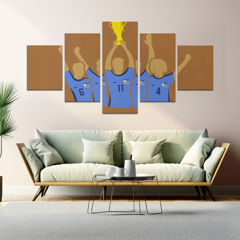 MESSI & ARGENTINA MINIMALIST DECOR CANVAS