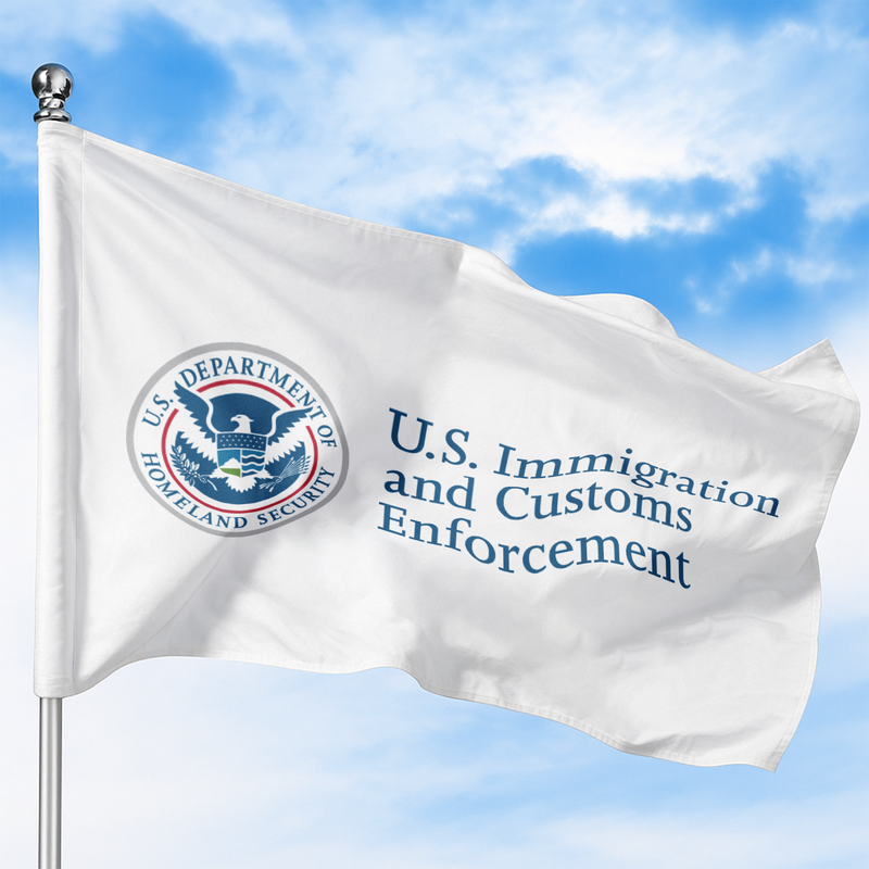 IMMIGRATION & CUSTOMS ENFORCEMENT FLAG – Signtextile