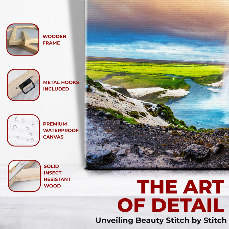 WATERFALL WALL CANVAS DECOR