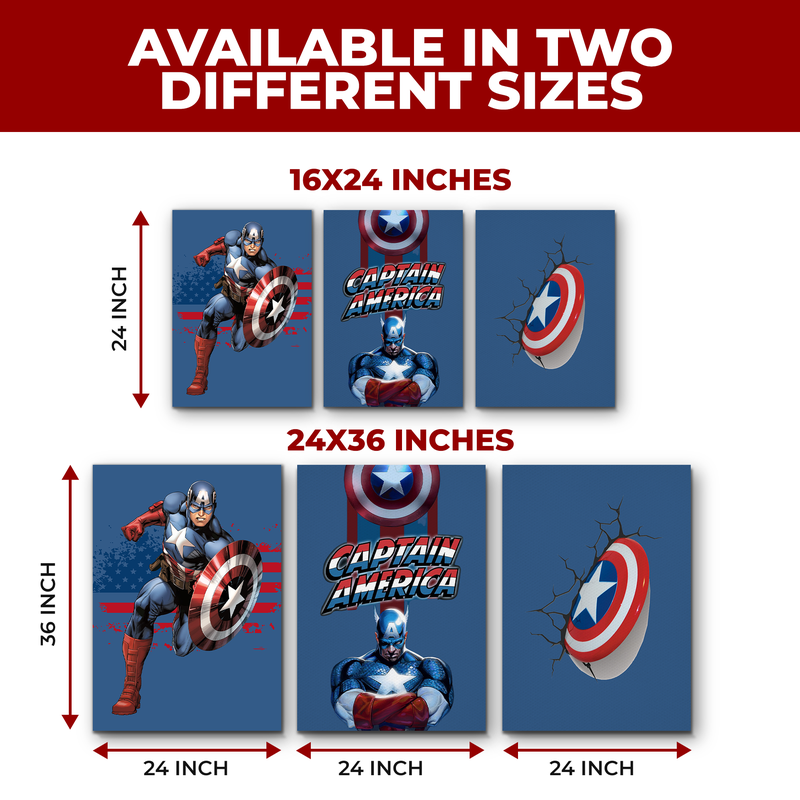 CAPTAIN AMERICA CANVAS DECOR