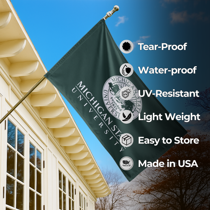 MICHIGAN STATE UNIVERSITY FLAG