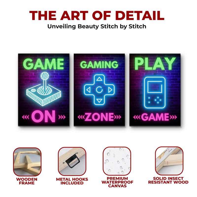 GAME ON CANVAS DECOR