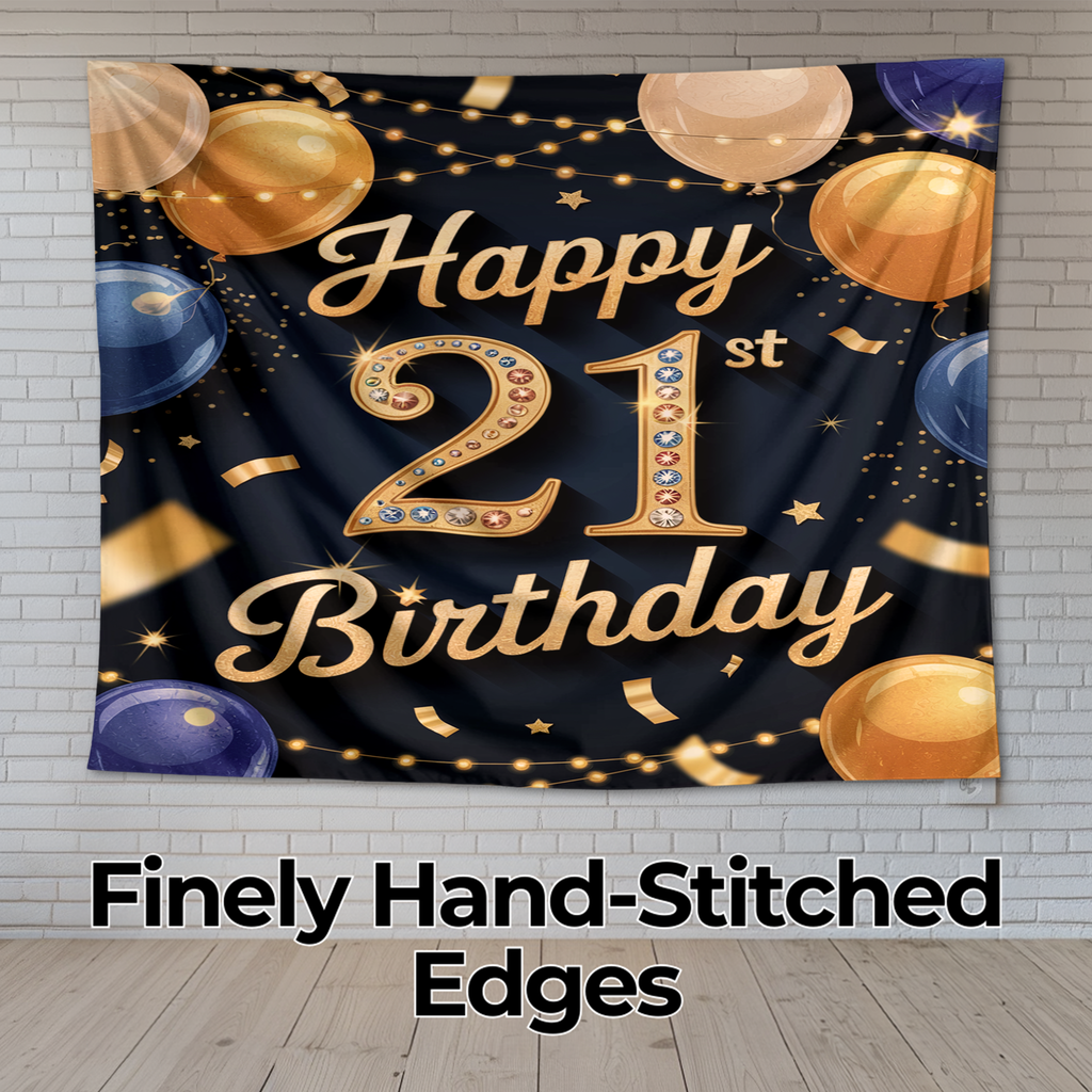 21ST BIRTHDAY WALL TAPESTRY
