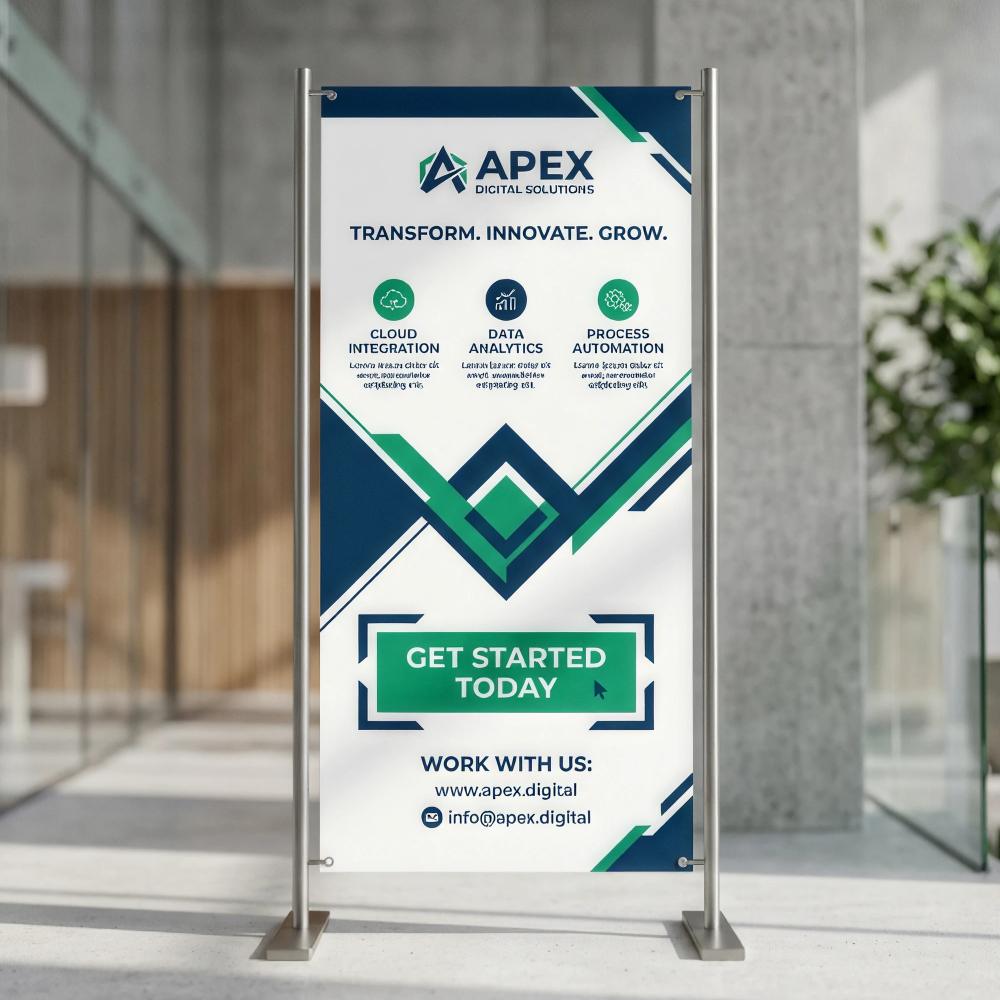 CUSTOM RETRACTABLE BANNER