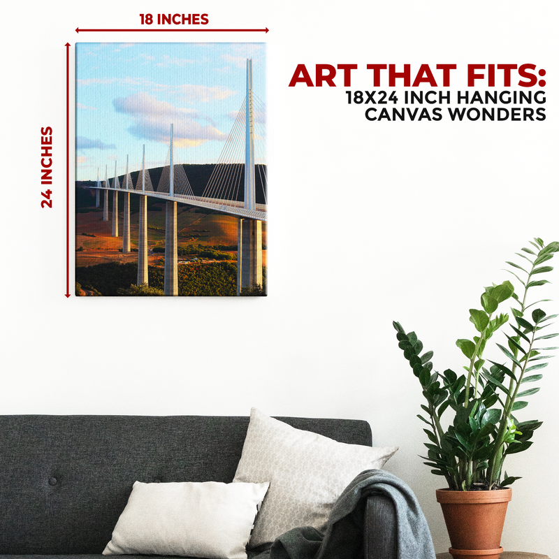 MILLAU VIADUCT BRIDGE PARIS CANVAS DECOR