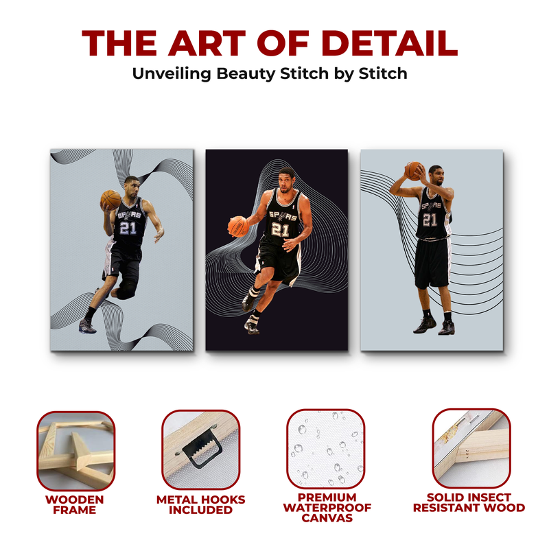 DUNCAN/ SPURS WALL CANVAS