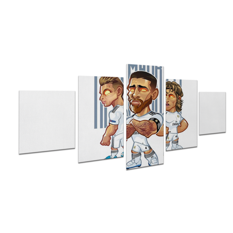 REAL MADRID COMIC STYLE DECOR CANVAS