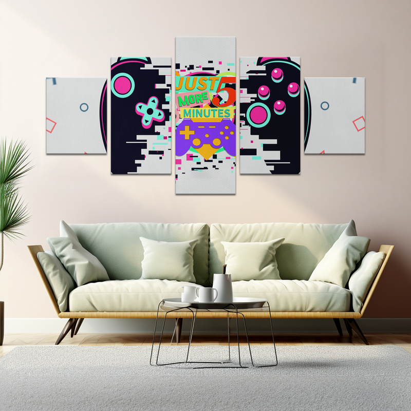 5 MORE MINUTES WALL CANVAS