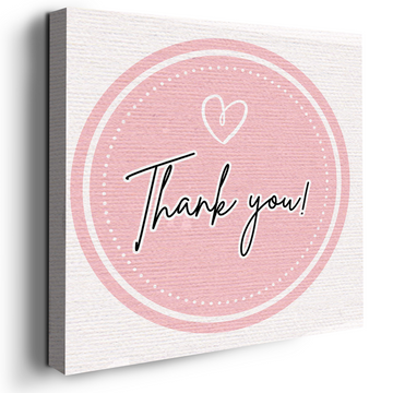 THANK YOU & LOVE CANVAS DECOR