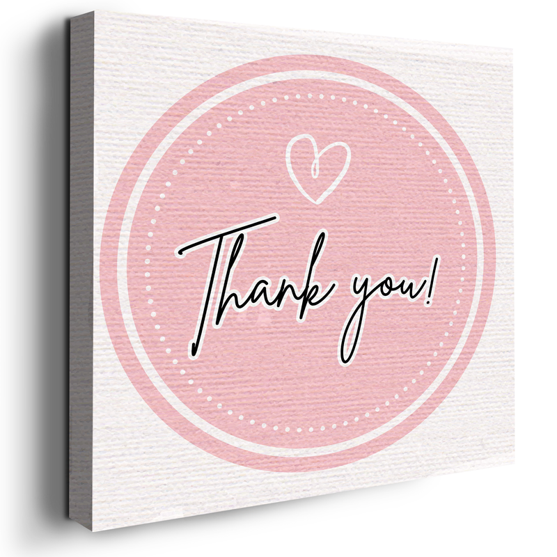 THANK YOU & LOVE CANVAS DECOR
