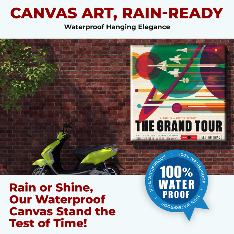 THE GRAND TOUR NASA WALL CANVAS DECOR