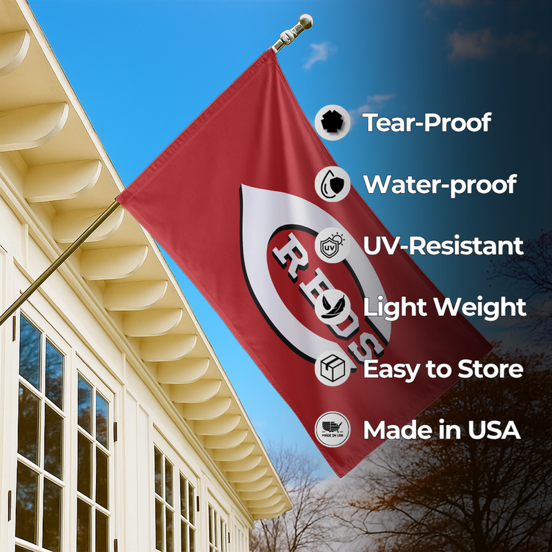 CINCINNATI REDS FLAG