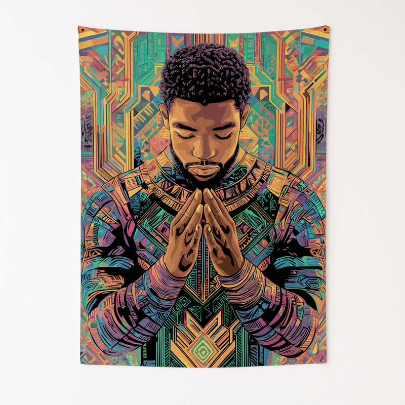WAKANDA FOREVER TRIBUTE WALL TAPESTRY