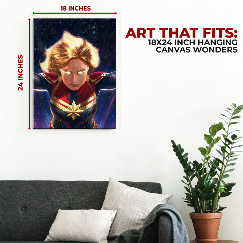 CAPTAIN MARVEL WALL CANVAS DECOR