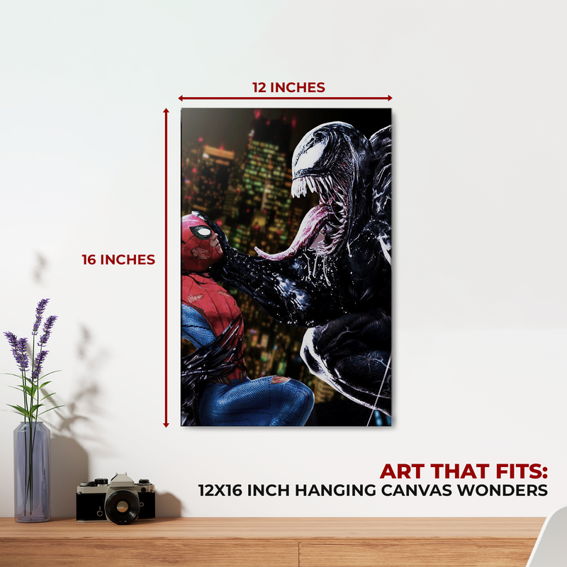 SPIDERMAN VS VENOM WALL CANVAS