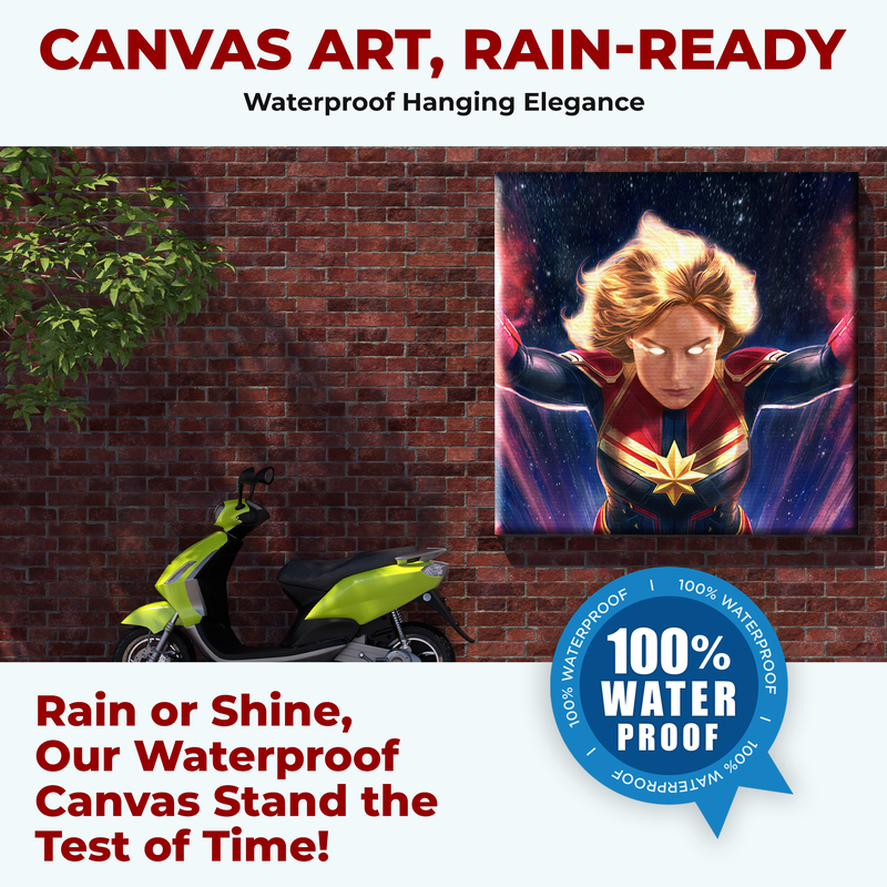 CAPTAIN MARVEL WALL CANVAS DECOR