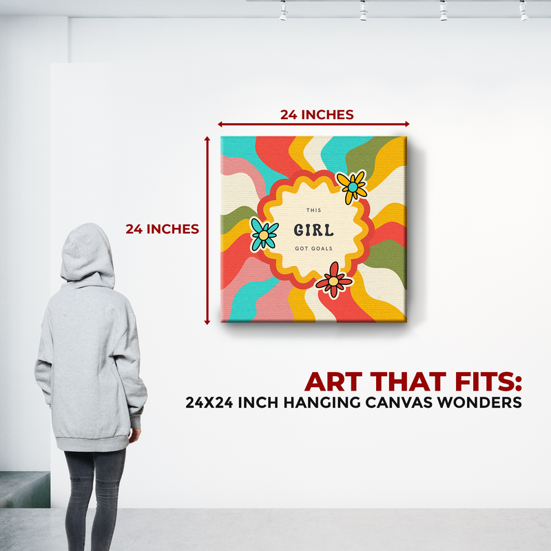 THIS GIRL GOT GOALS DECOR CANVAS