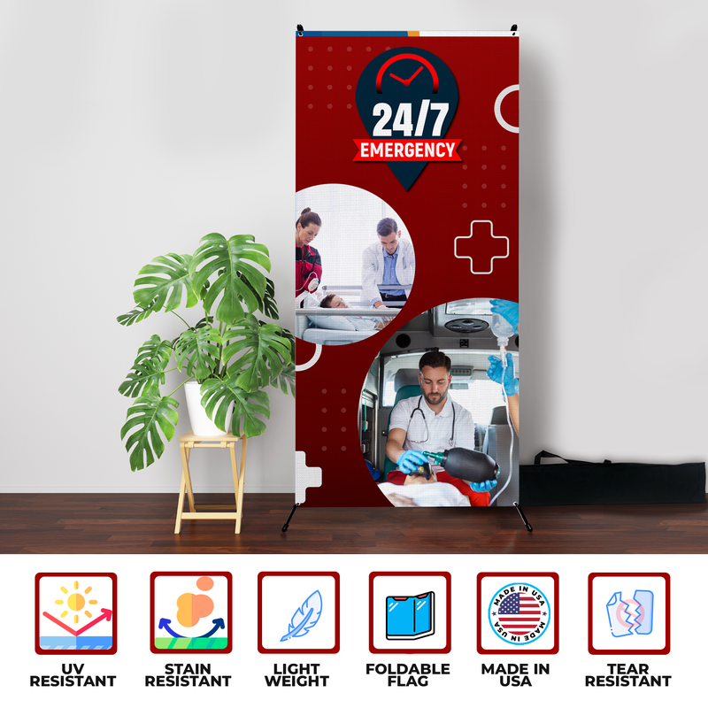 24/7 EMERGENCY X-BANNER