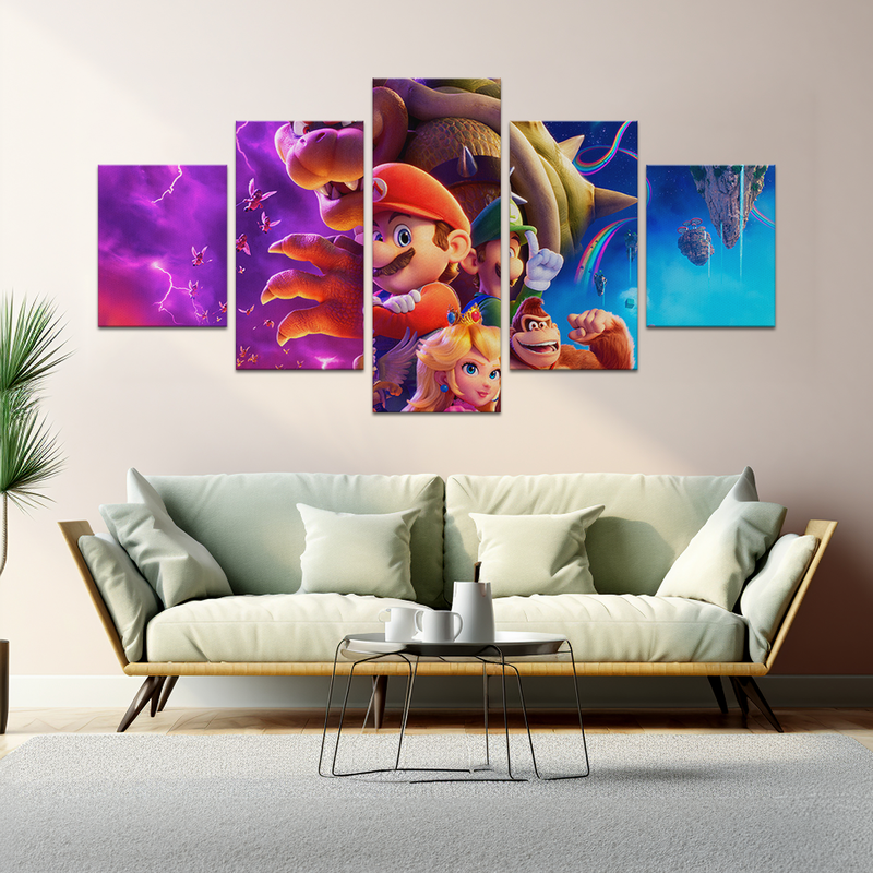 SUPER MARIO BROS THE MOVIE WALL CANVAS