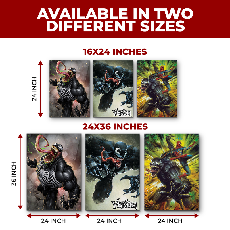 VENOM & SPIDERMAN CANVAS DECOR