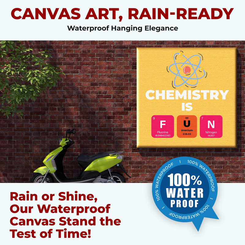 CHEMISTRY QUOTES WALL CANVAS DECOR