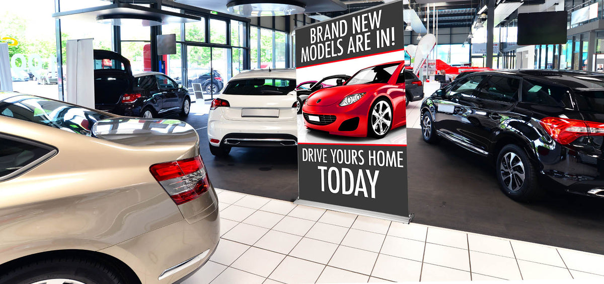 SilverStep Retractable Banner Stand - 90"x60", 1-Sided