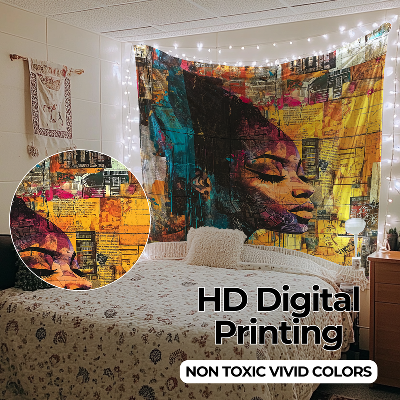 URBAN STREET ART ESSENCE WALL TAPESTRY