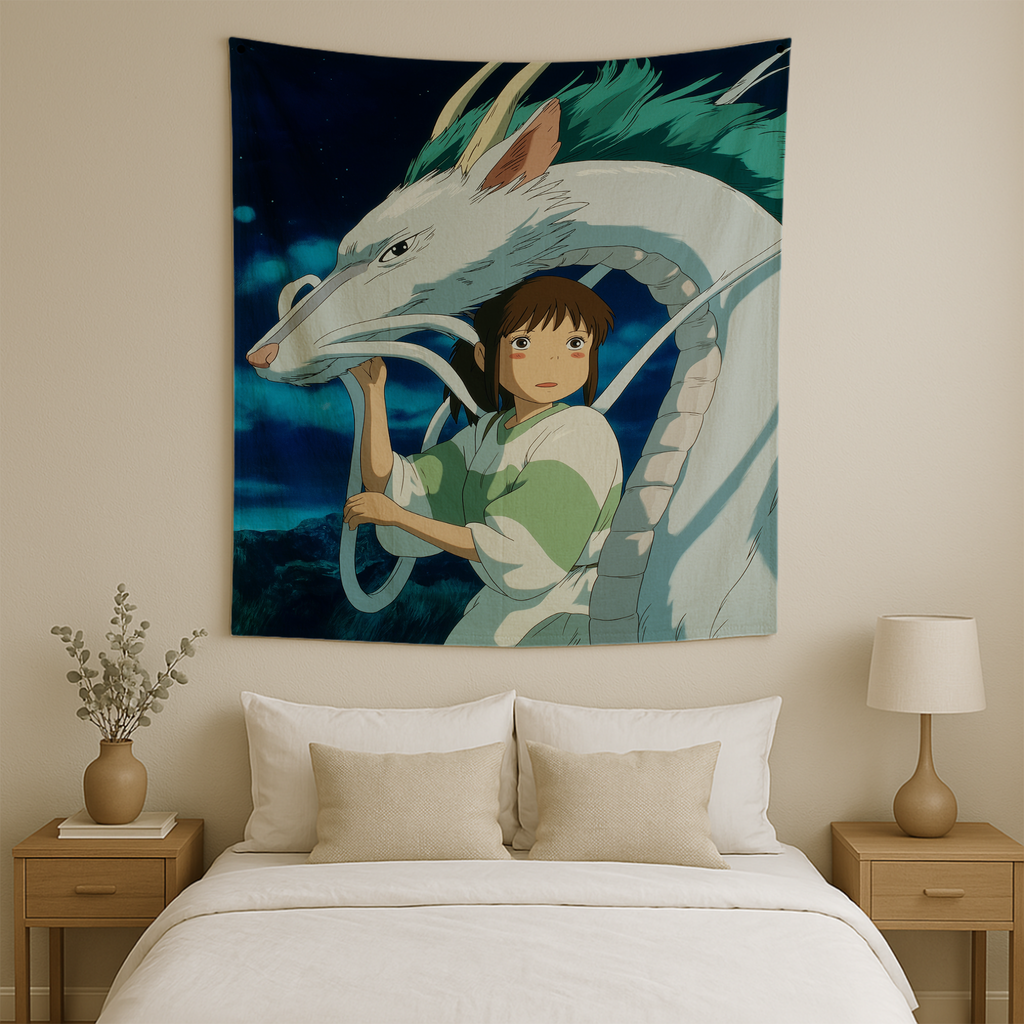 SPIRITED AWAY FANTASY REALM WALL TAPESTRY