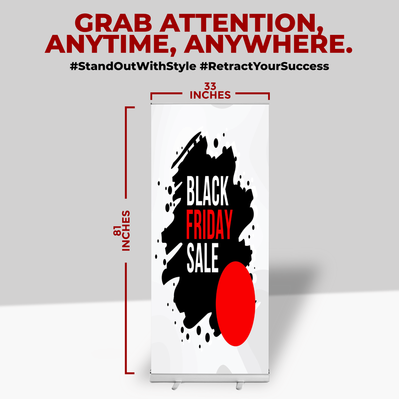 BLACK FRIDAY SALE BANNER RETRACTABLE