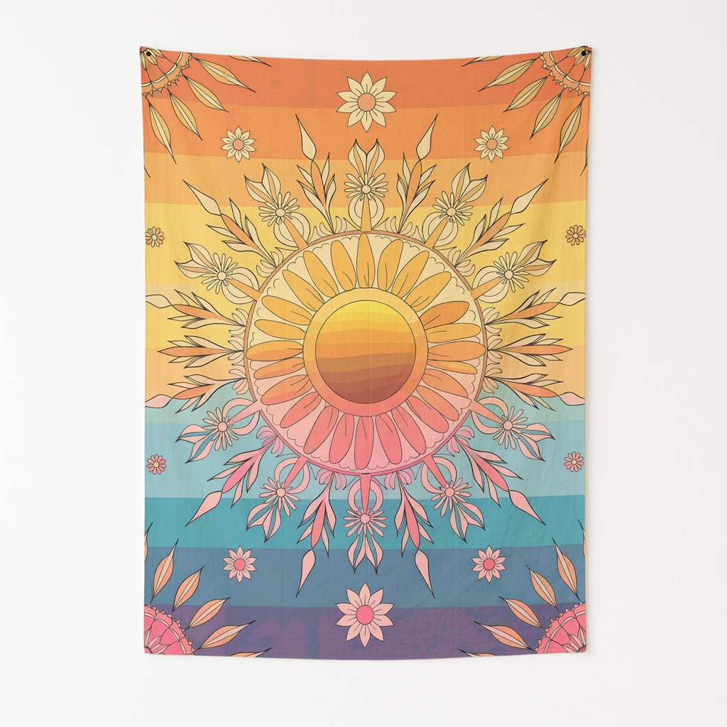 BOHO SUNBURST TAPESTRY