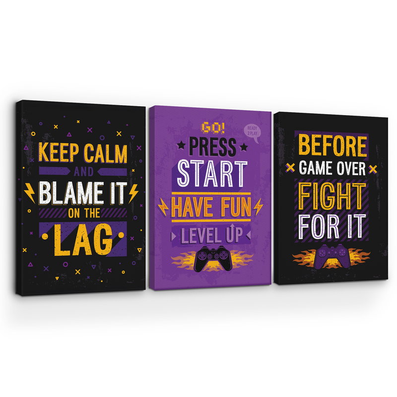 KEEP CALM & BLAME IT ON THE LAG CANVAS DECOR