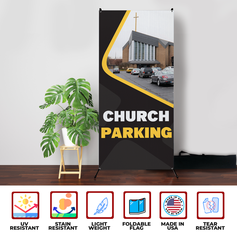 CHURCH PARKING X-BANNER