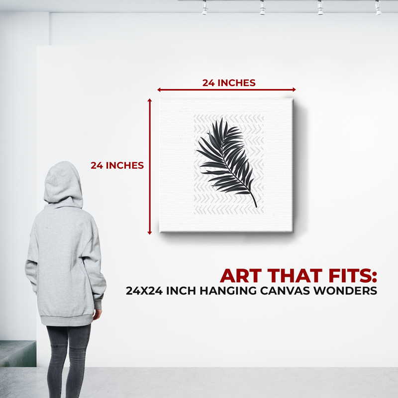 PALM LEAF CANVAS DECOR