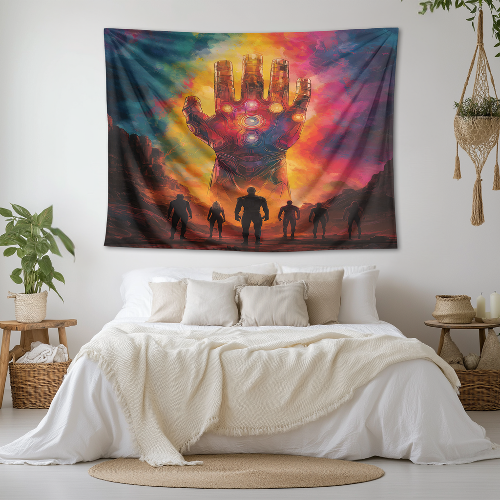 INFINITY GAUNTLET CONQUEROR WALL TAPESTRY
