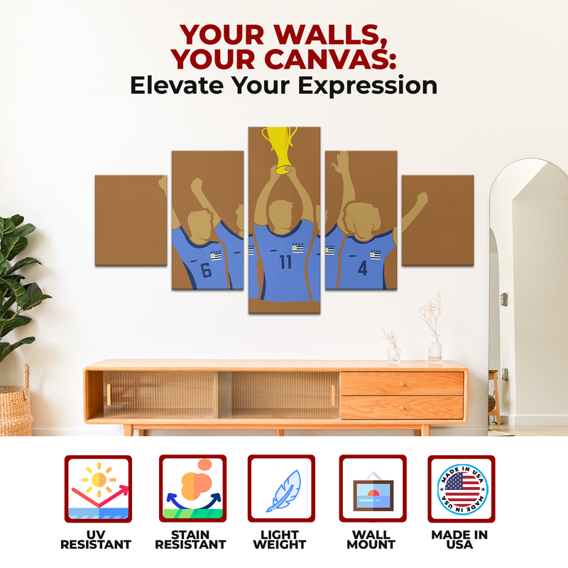 MESSI & ARGENTINA MINIMALIST DECOR CANVAS