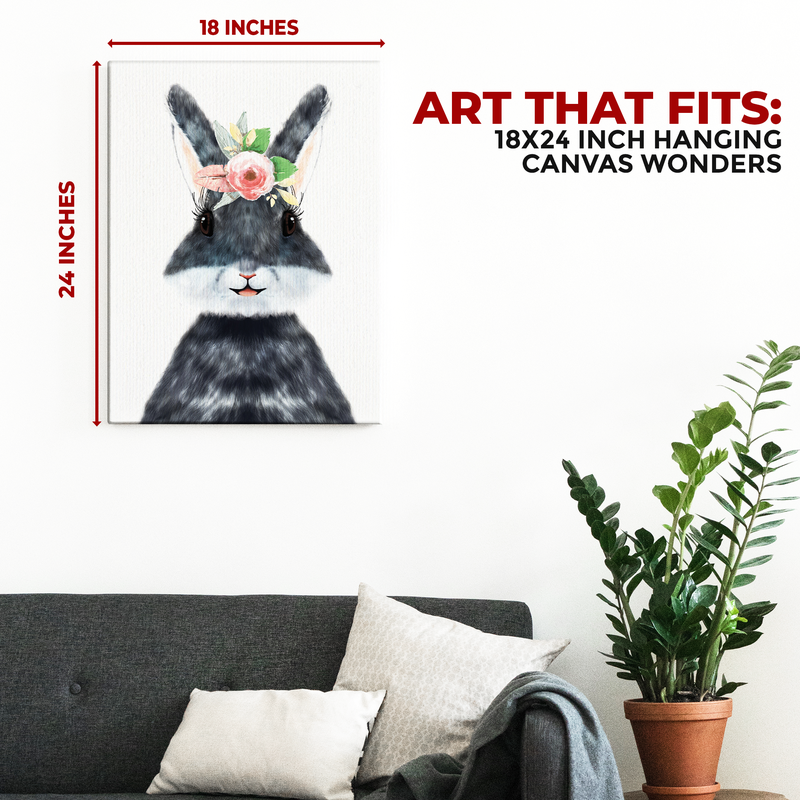 MS. BUNNY/ RABBIT DECOR CANVAS