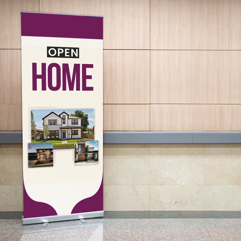 OPEN HOME BANNER RETRACTABLE
