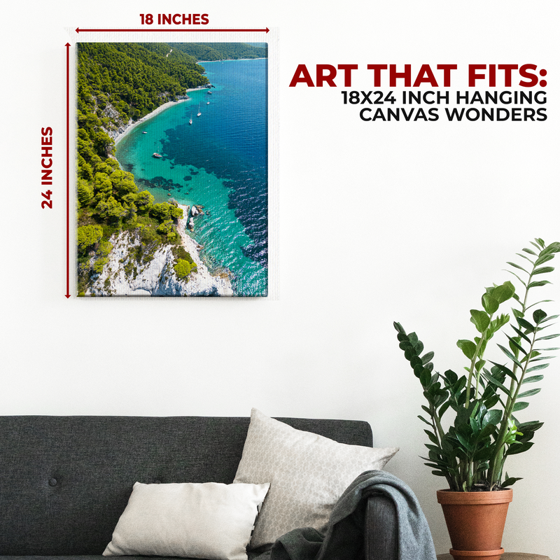 BLUE LAGOON WALL CANVAS DECOR