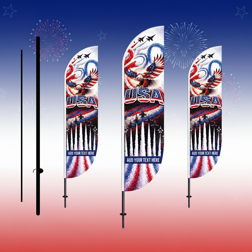 Pre Design 250th 4th of July Feather Flag Design 2
