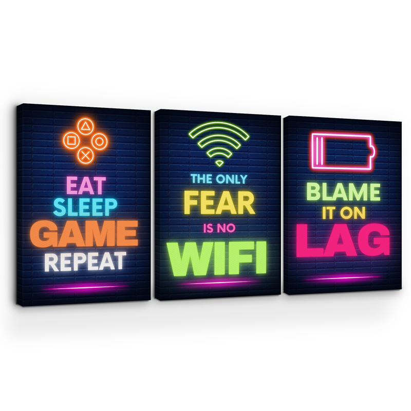 THE ONLY FEAR IS NO WIFI CANVAS DECOR