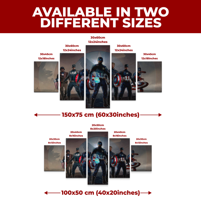 CAPTAIN AMERICA WALL CANVAS