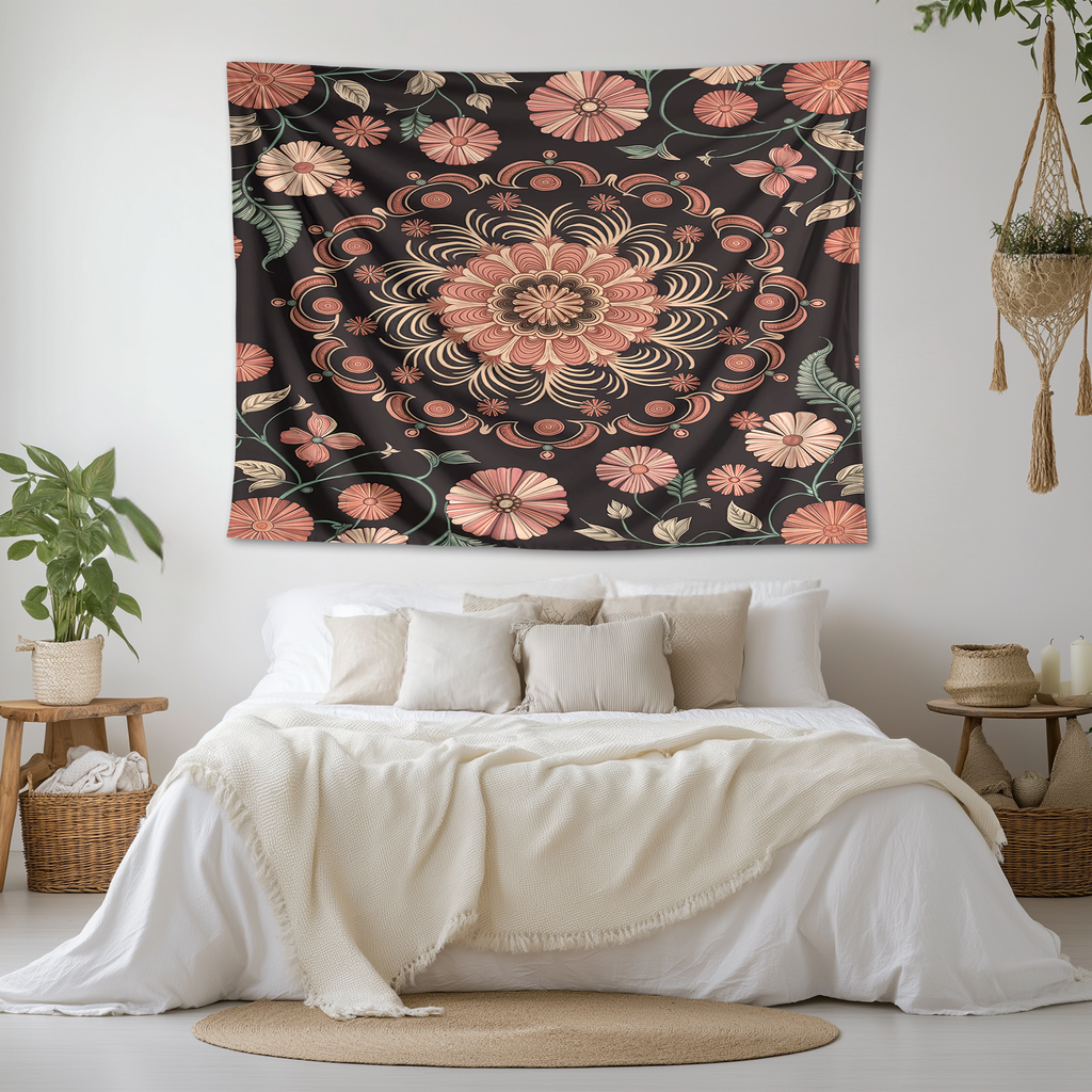 INDIAN HENNA ART TAPESTRY