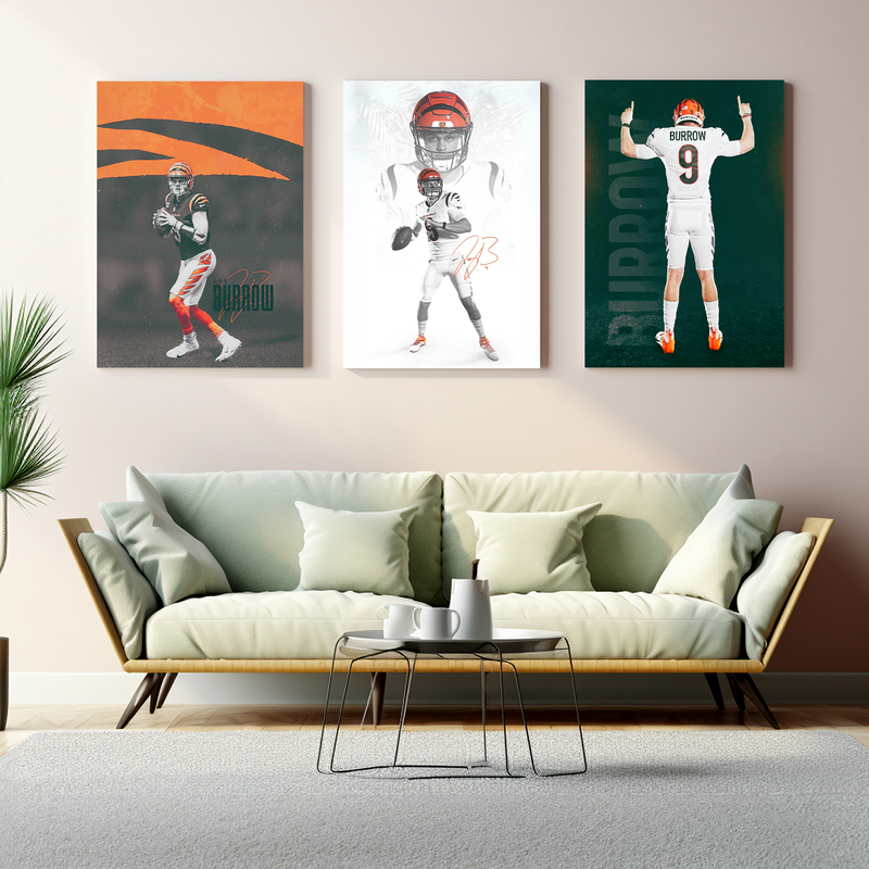 JOE BURROW #9 WALL CANVAS