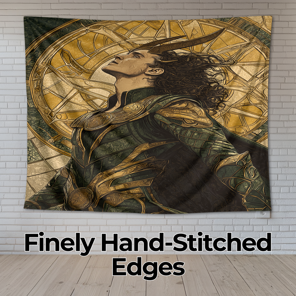 LOKI'S GLORIOUS PURPOSE WALL TAPESTRY