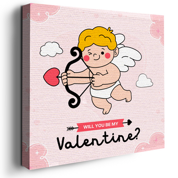 WILL YOU BE MY VALENTINE CANVAS DECOR