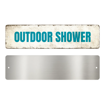 OUTDOOR SHOWER SIGN