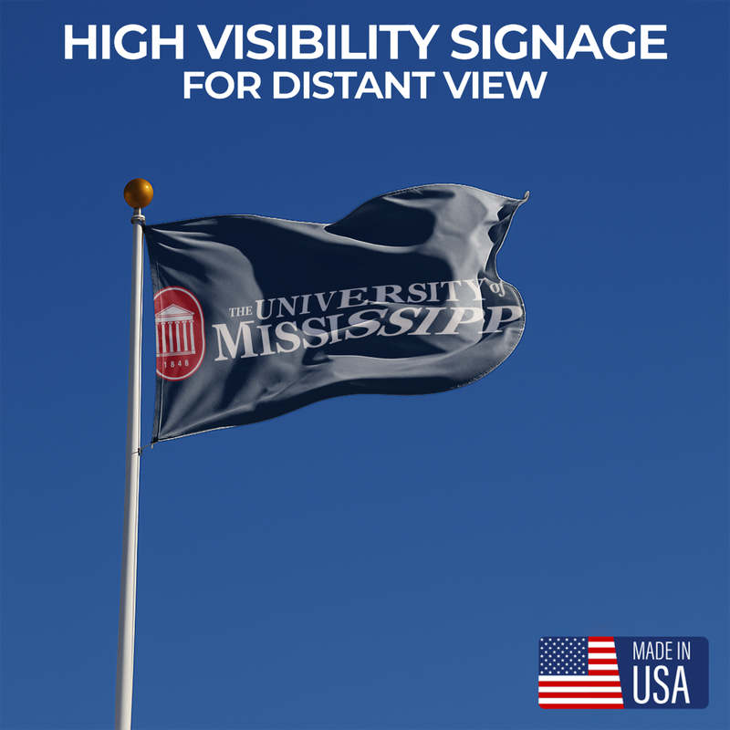 MISSISSIPI (OLE MISS) UNIVERSITY FLAG