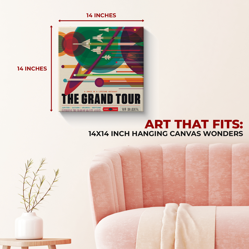 THE GRAND TOUR NASA WALL CANVAS DECOR
